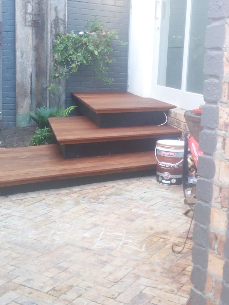 Outside deck project