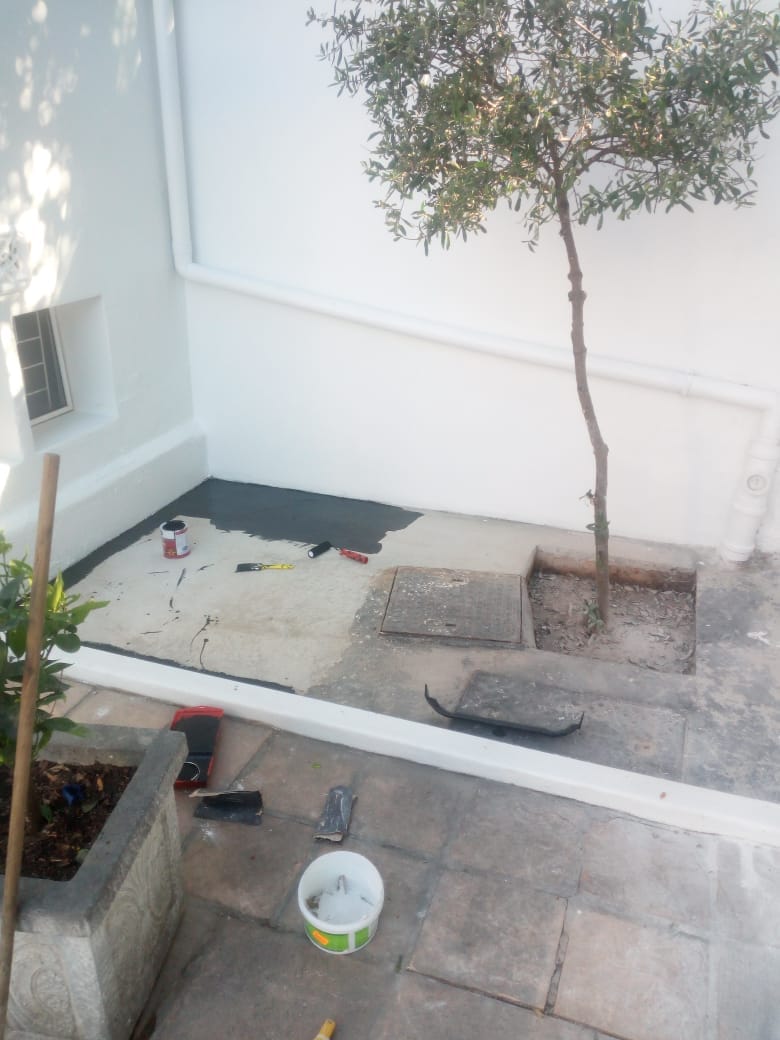 Outside flooring — before