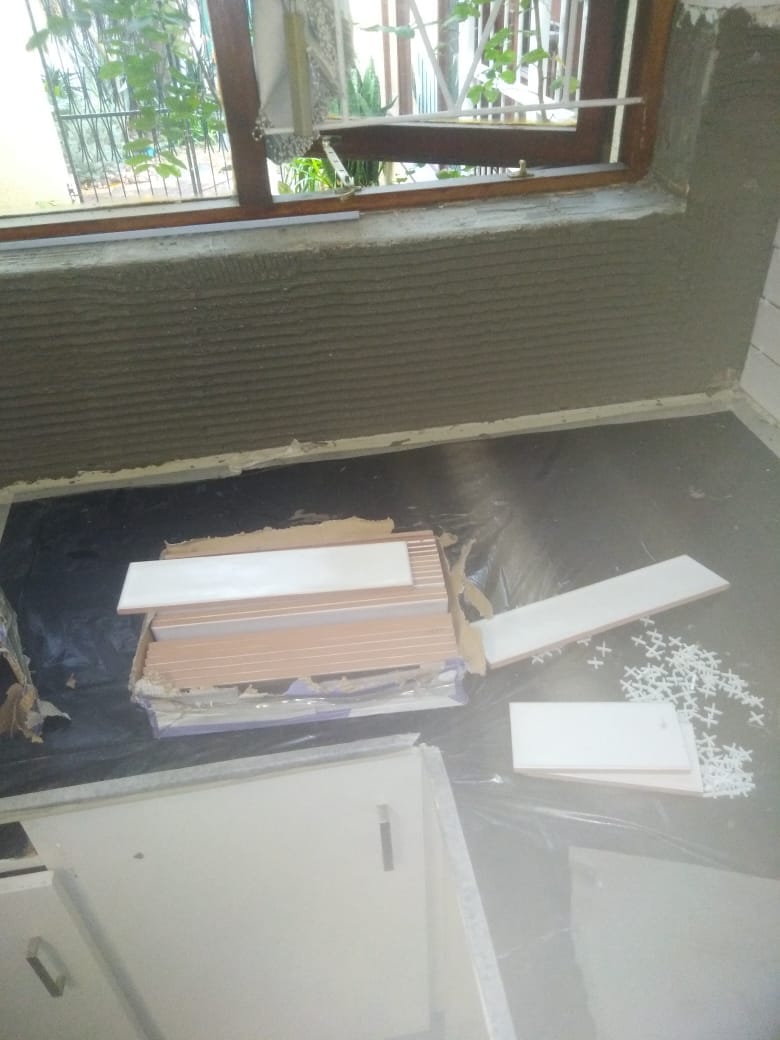 Tiling in progress