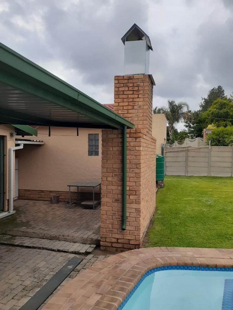 Completed built-in braai
