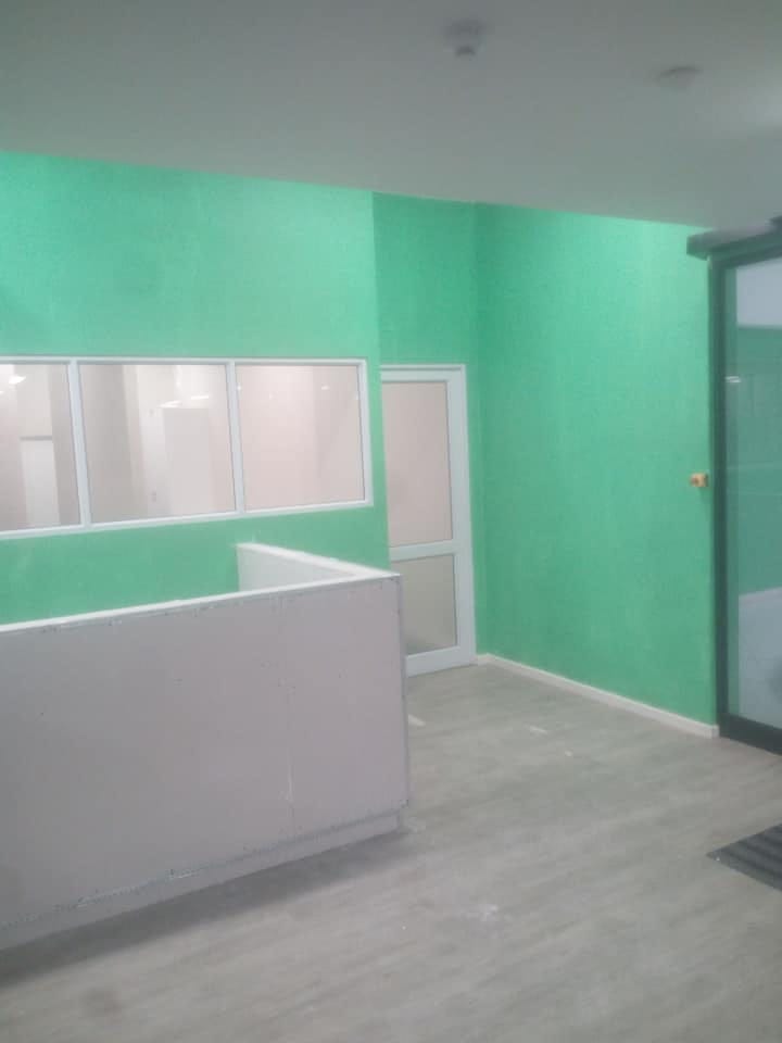Gym interior repaint — finished walls